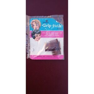 NOS hair combs Vintage Grip-Tuth Deadstock 70s